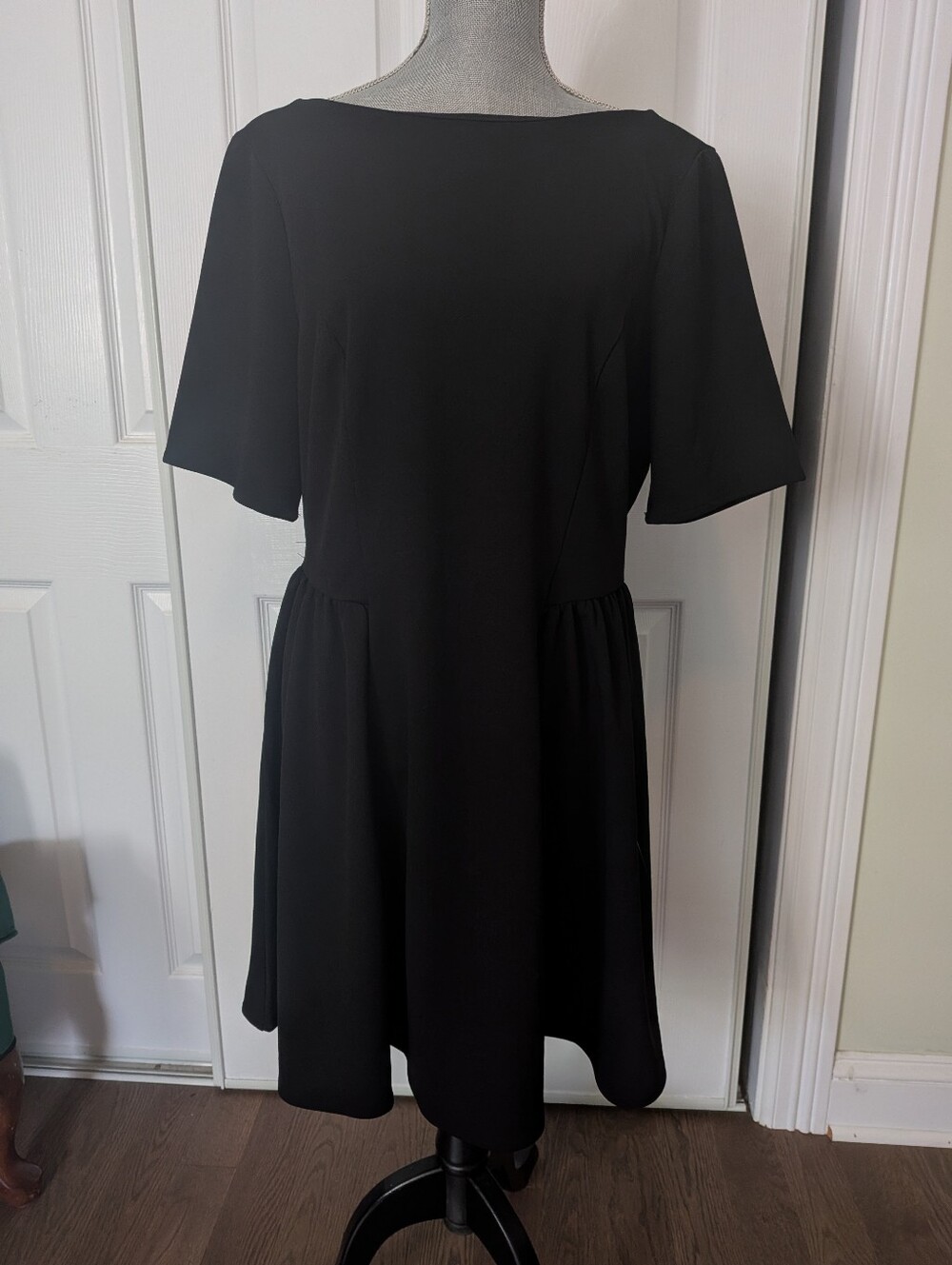 Reitmans XL Classic Black Short Sleeve Women's Dress
